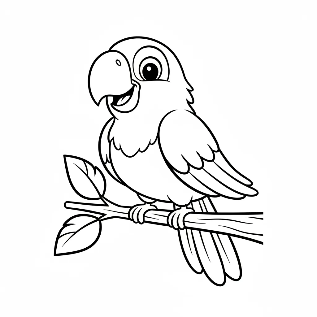 Tropical Parrot printable