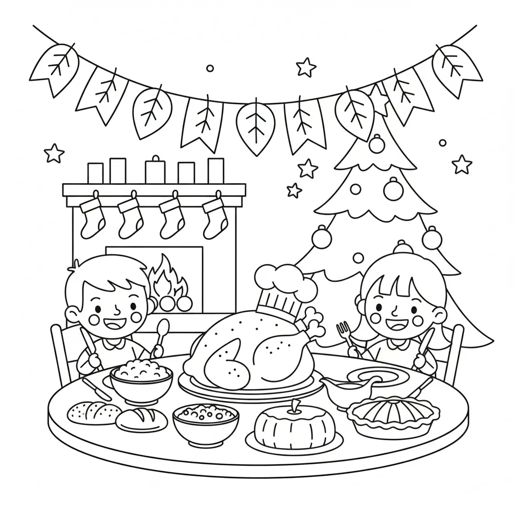 Turkey Dinner printable