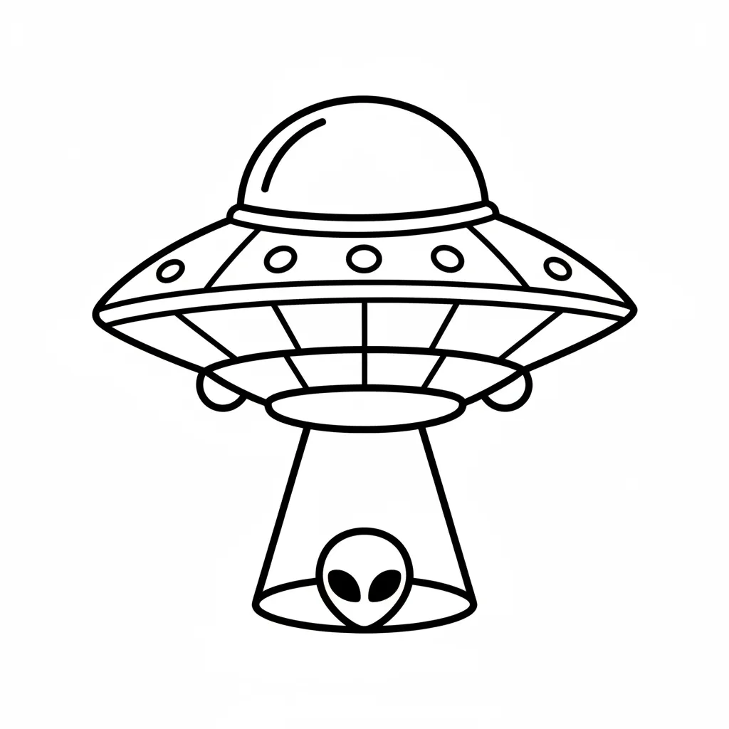 UFO Spaceship printable