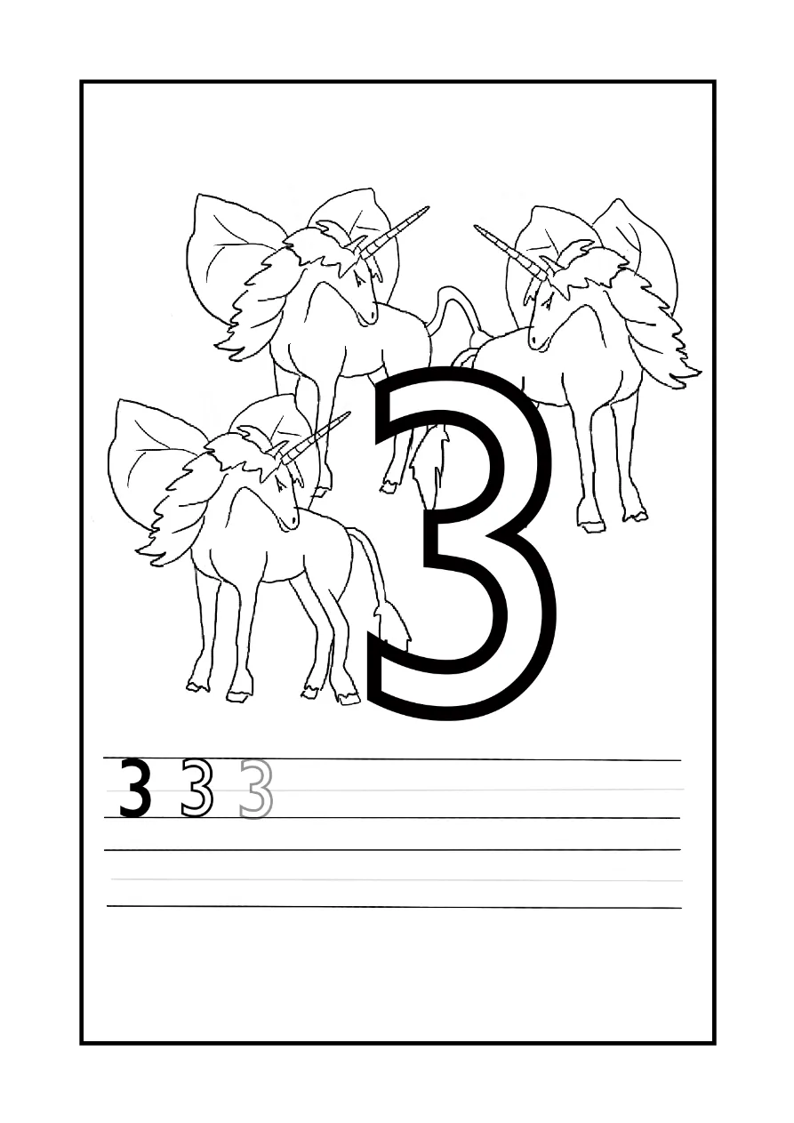 Unicorn Coloring Page 1 coloring page