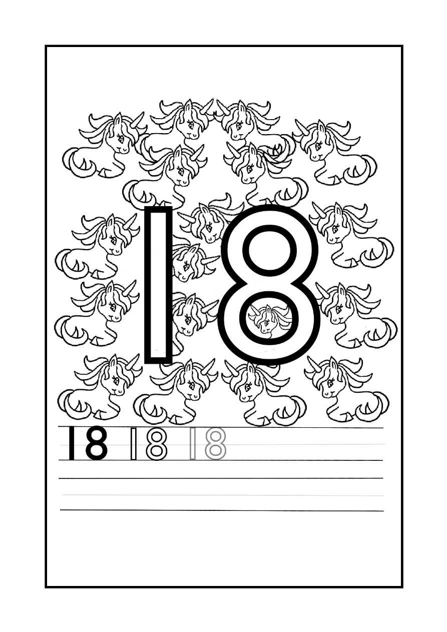 Unicorn Coloring Page 16 coloring page