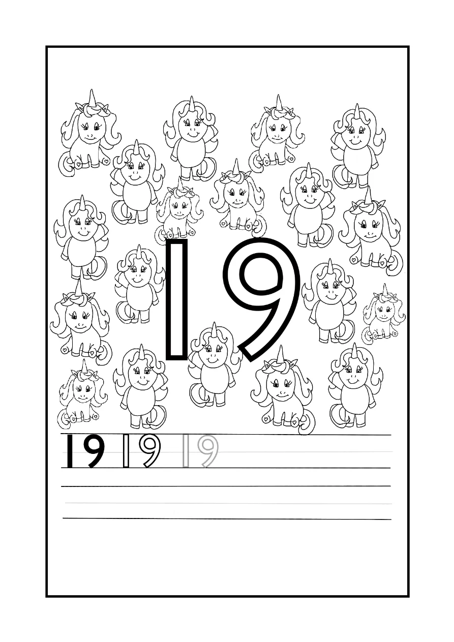 Unicorn Coloring Page 17 coloring page