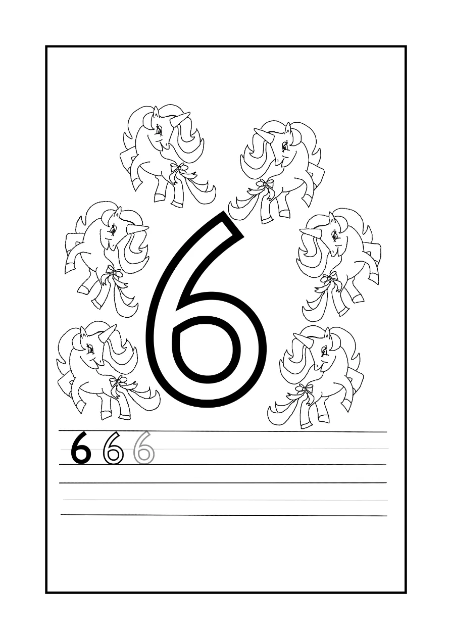 Unicorn Coloring Page 4 printable