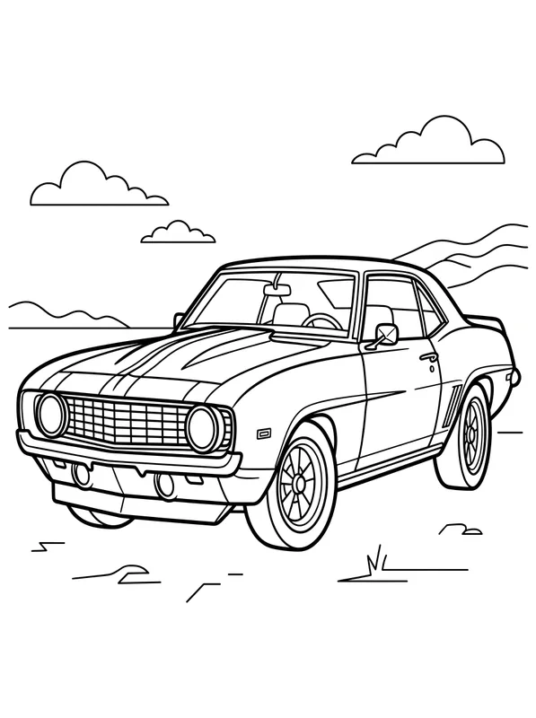 Vintage Muscle Car printable