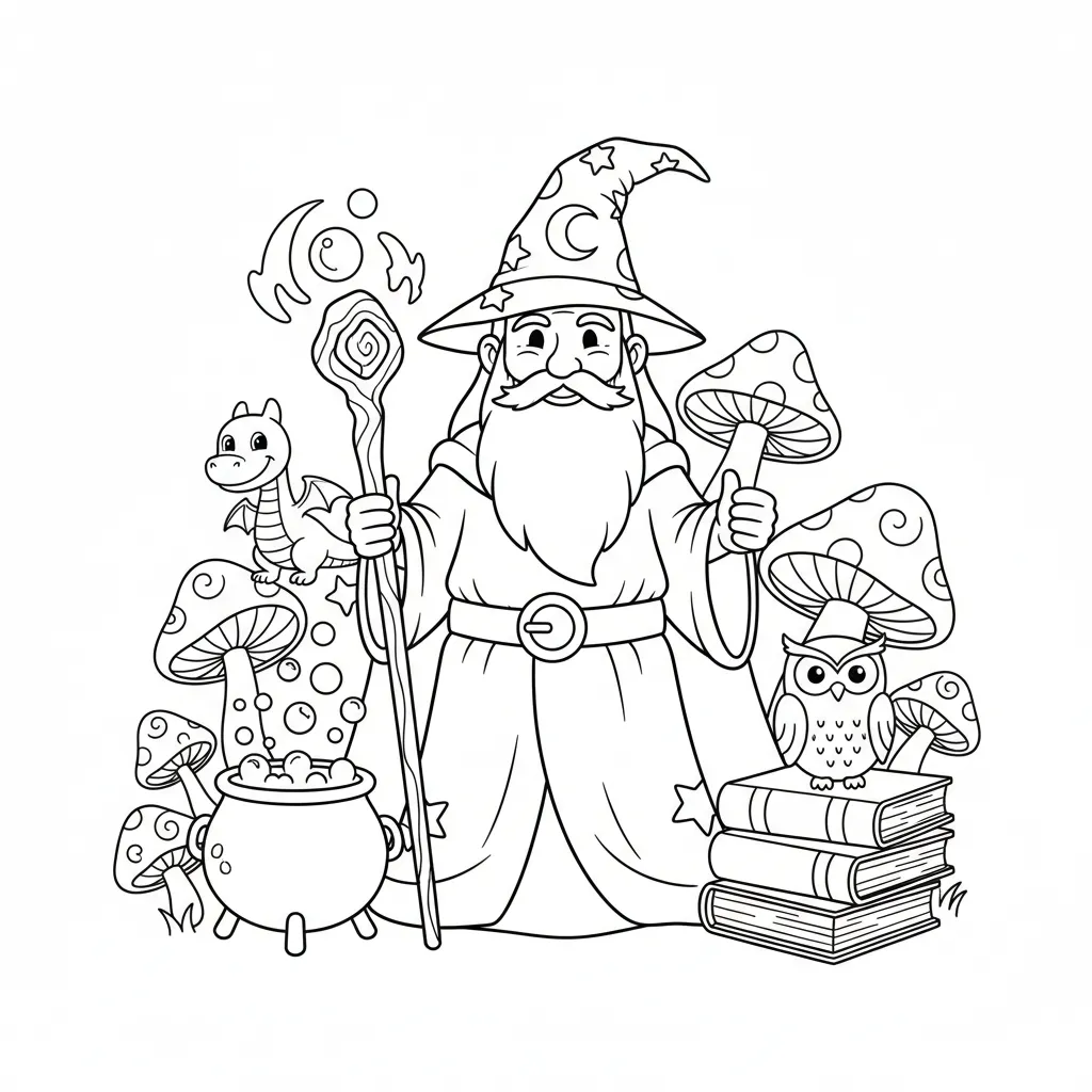 Wise Wizard printable
